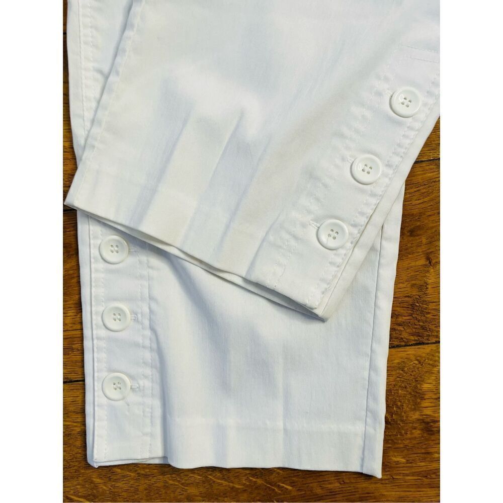 Vintage Y2K Dress Barn Women's Size 8 Cropped Capris Pants Casual White - Picture 3 of 7